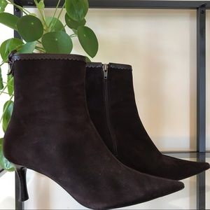 AT LOFT Suede Pointy-Toe Booties